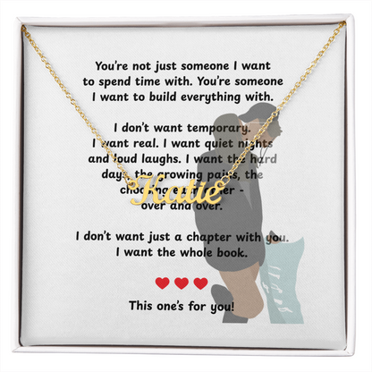 Personalized This One's For You Name Necklace
