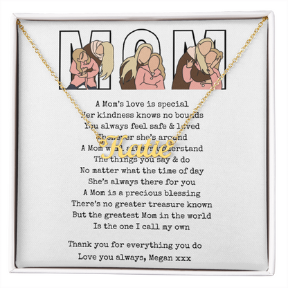 Personalized Mom Name Necklace
