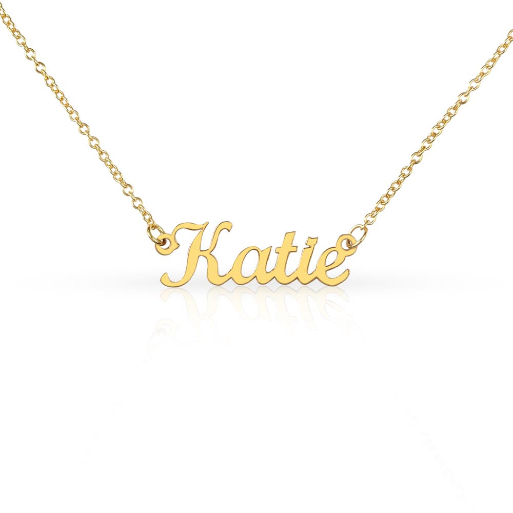 Personalized Who Are You To Me Name Necklace