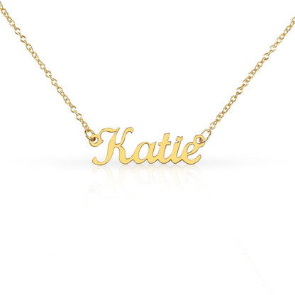 Personalized Who Are You To Me Name Necklace