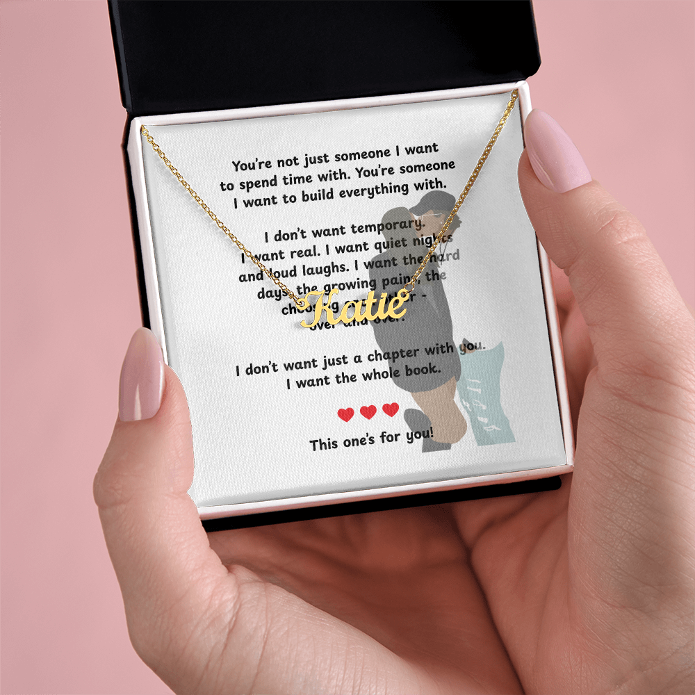 Personalized This One's For You Name Necklace
