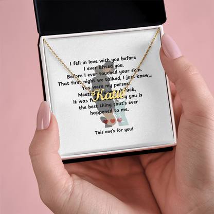 Personalized This One's For You Name Necklace