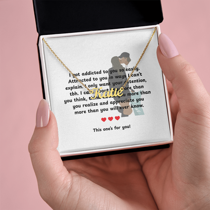 Personalized This One's For You Name Necklace