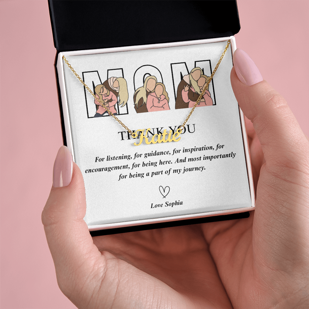 Personalized Mom Name Necklace