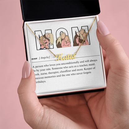 Personalized Mom Name Necklace
