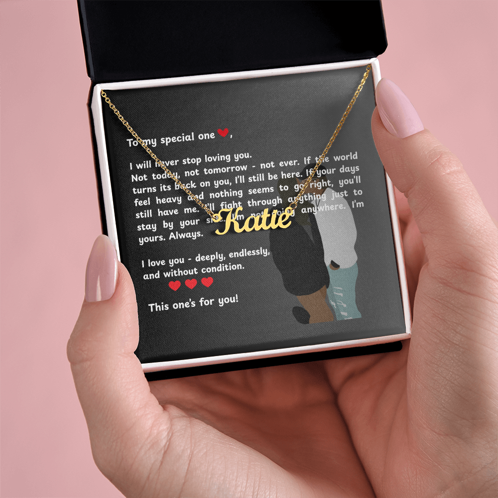 Personalized To My Special One Name Necklace