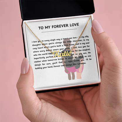 Personalized To My Forever Love Name Necklace