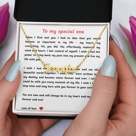 Personalized To My Special One Name Necklace