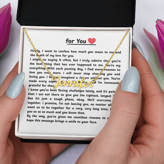 Personalized For You  Name Necklace