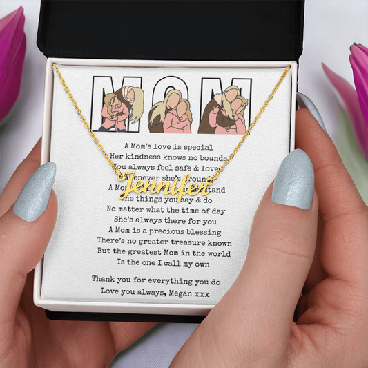 Personalized Mom Name Necklace