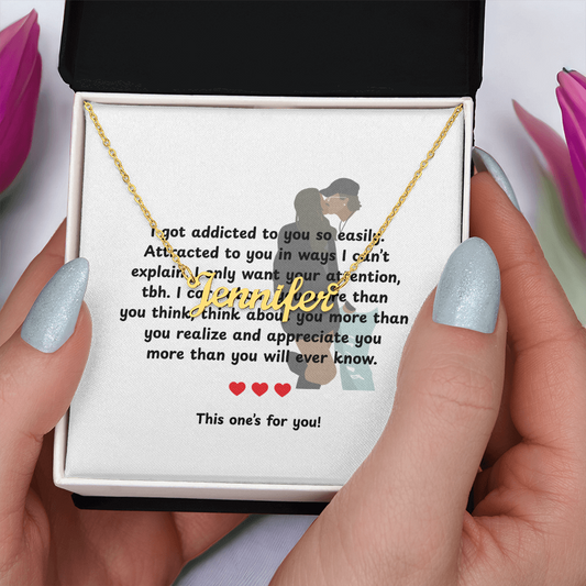 Personalized This One's For You Name Necklace