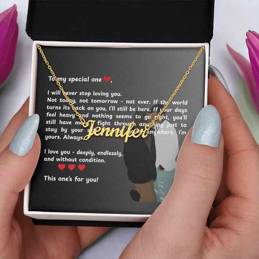 Personalized To My Special One Name Necklace