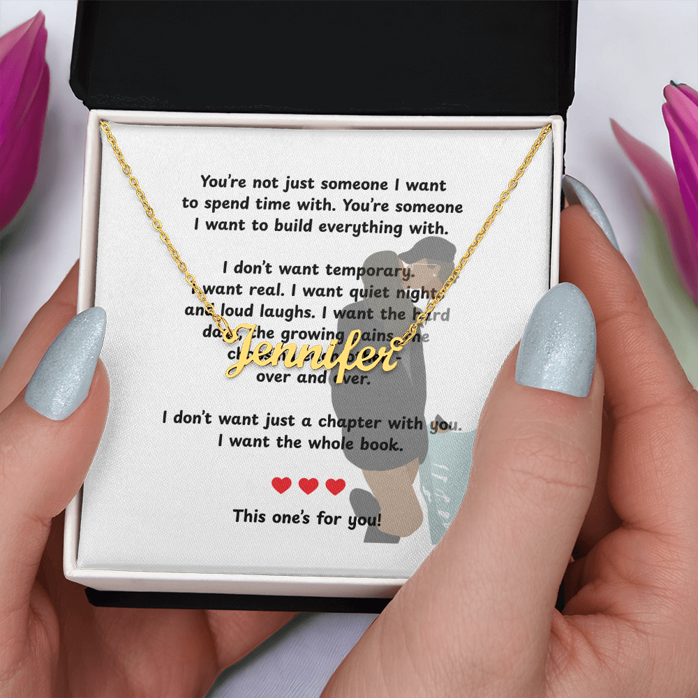 Personalized This One's For You Name Necklace