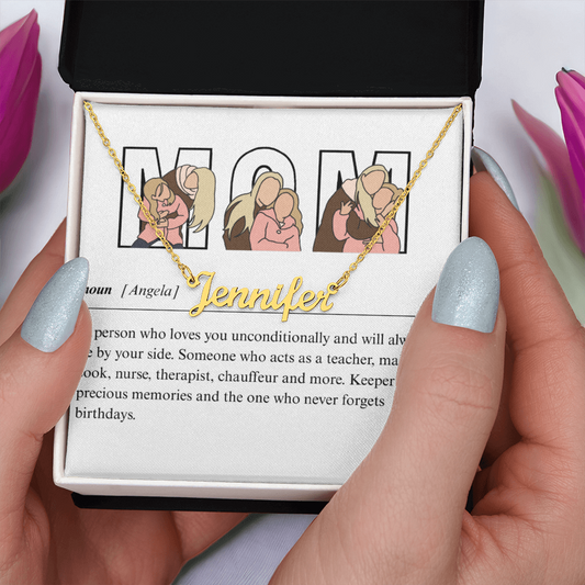 Personalized Mom Name Necklace
