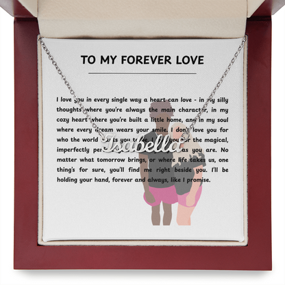 Personalized To My Forever Love Name Necklace