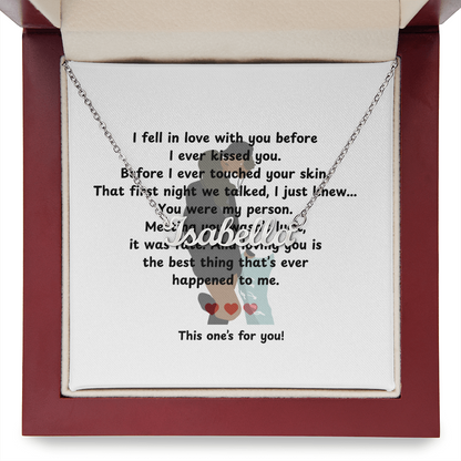 Personalized This One's For You Name Necklace