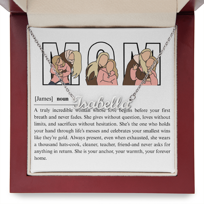 Personalized Mom Name Necklace