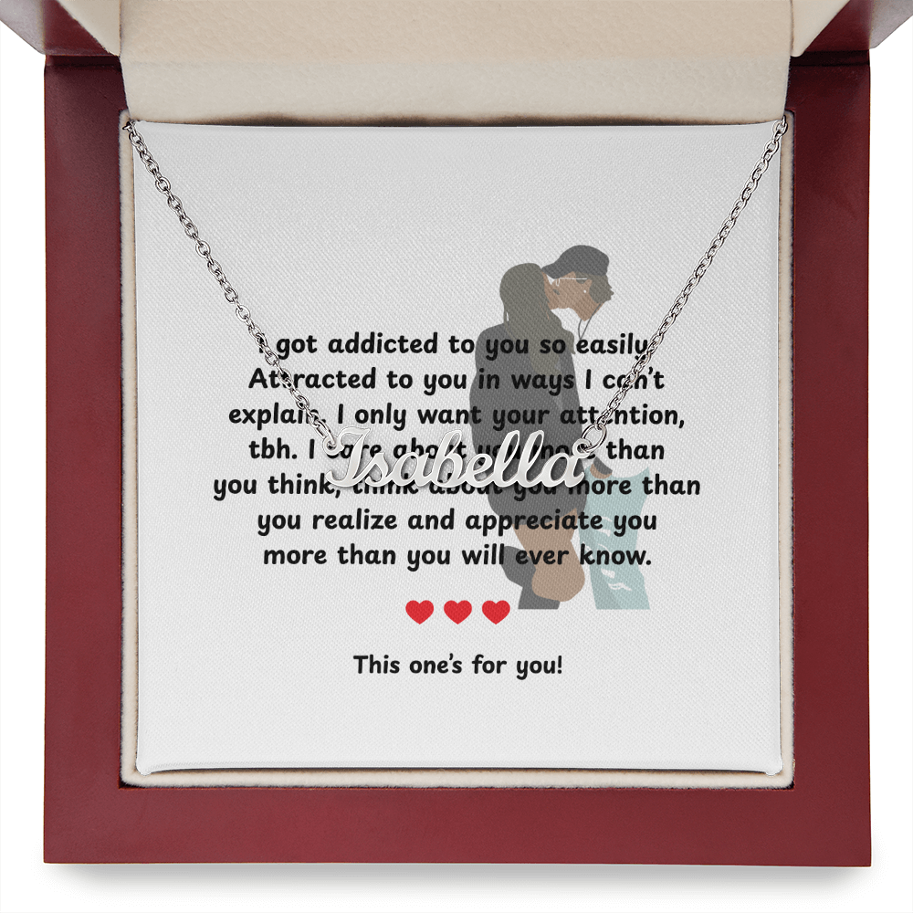 Personalized This One's For You Name Necklace