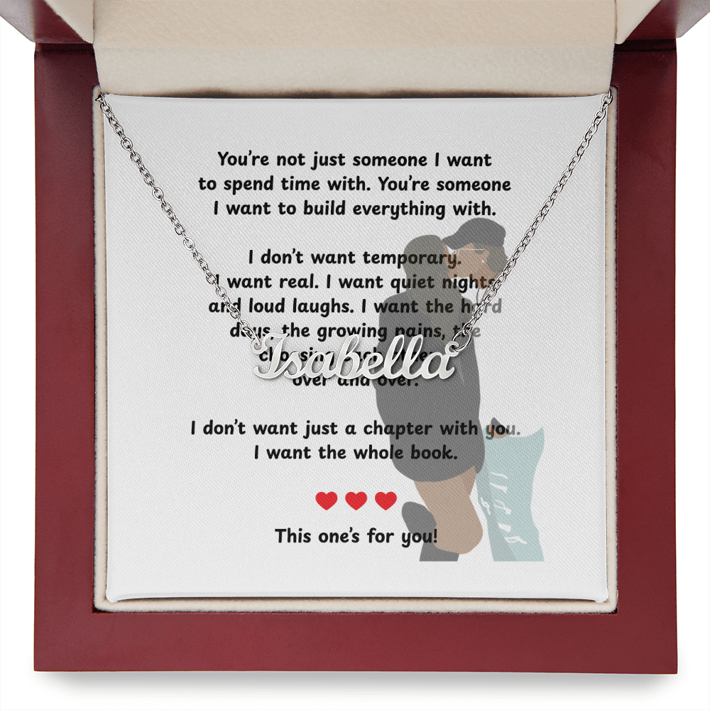 Personalized This One's For You Name Necklace