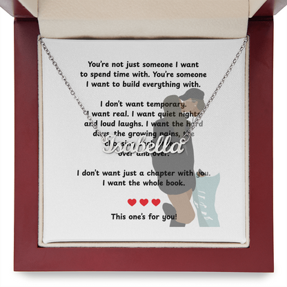 Personalized This One's For You Name Necklace