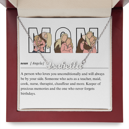 Personalized Mom Name Necklace