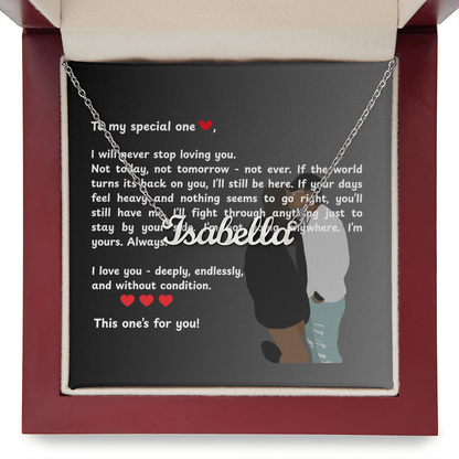 Personalized To My Special One Name Necklace