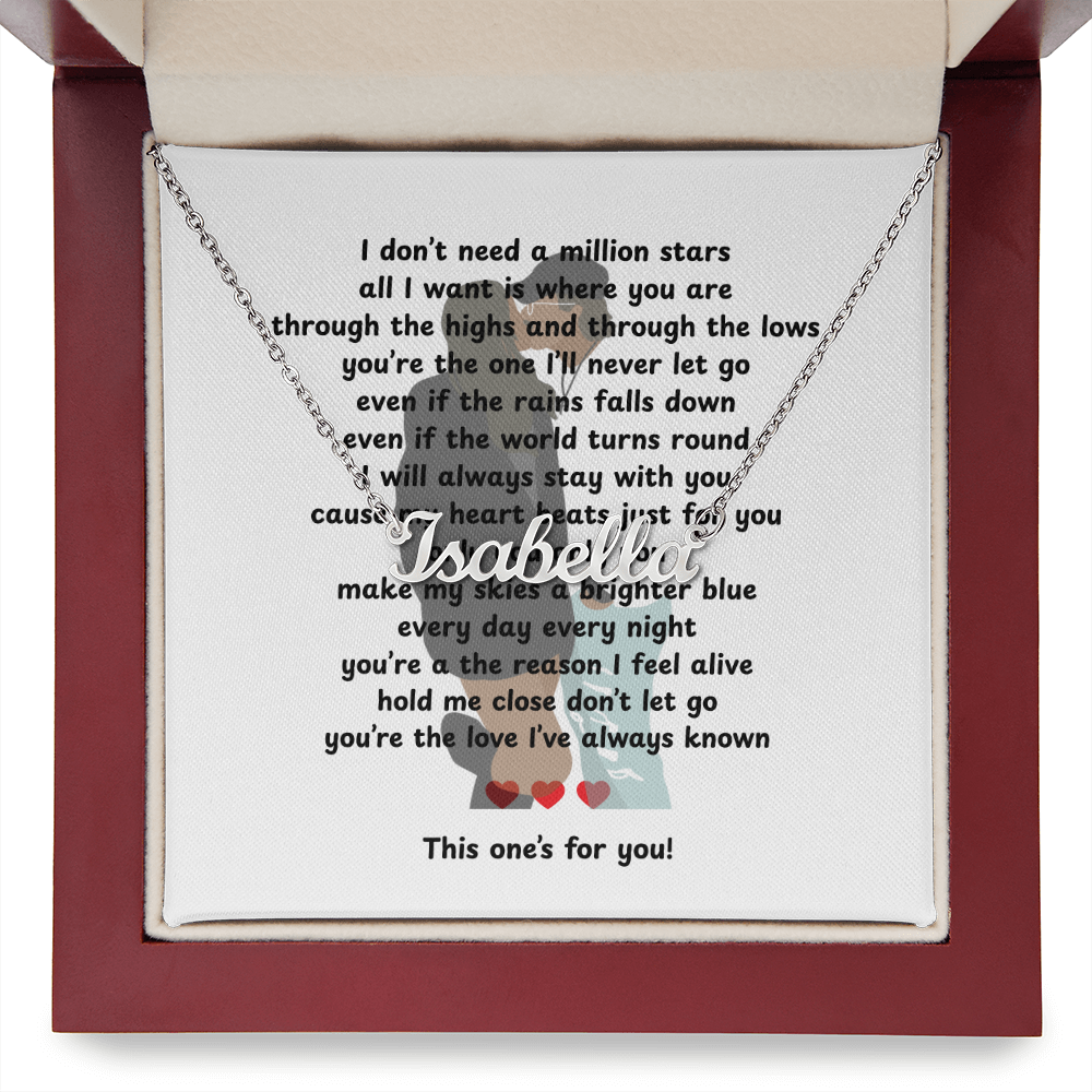Personalized This One's For You Name Necklace