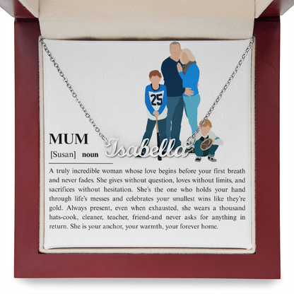 Personalized Mum Name Necklace
