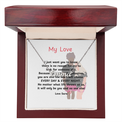 Personalized My Love Name Necklace