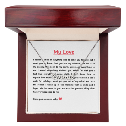 Personalized My Love Name Necklace