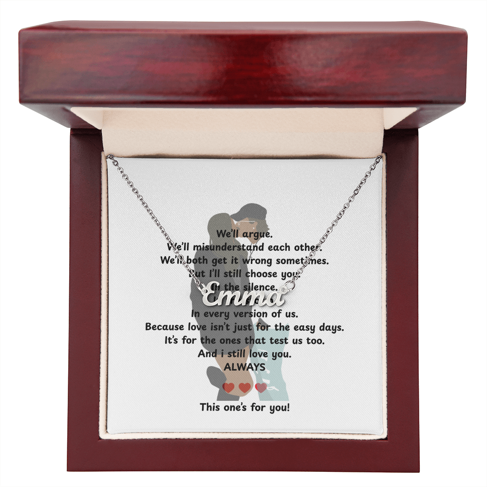Personalized This One's For You Name Necklace