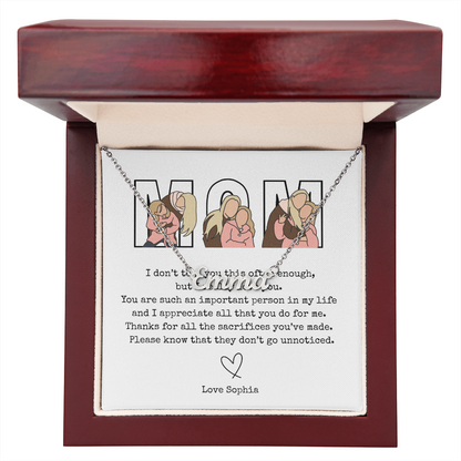 Personalized Mom Name Necklace