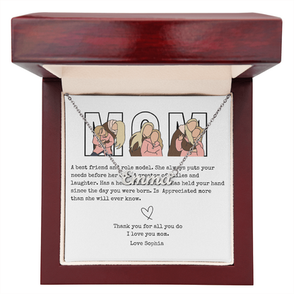 Personalized Mom Name Necklace