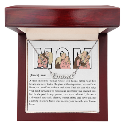 Personalized Mom Name Necklace
