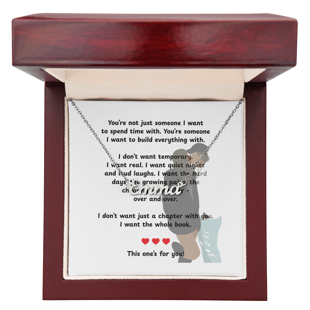 Personalized This One's For You Name Necklace