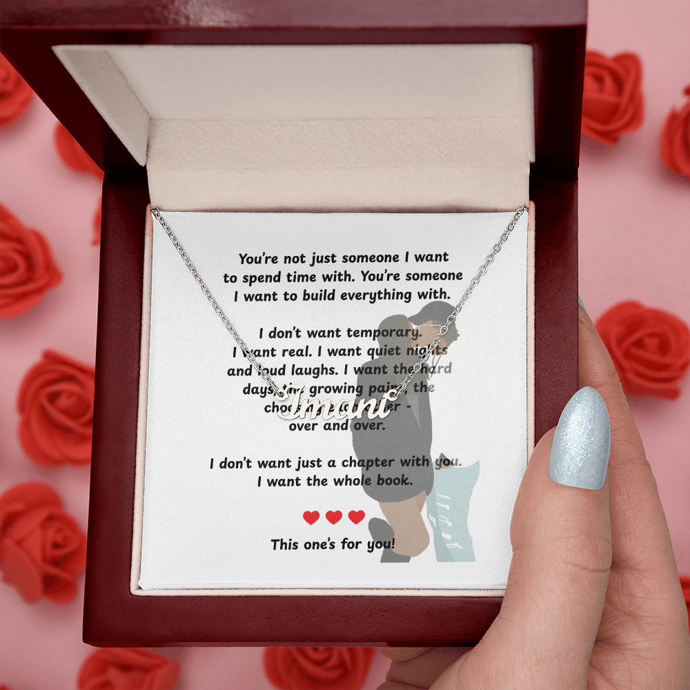 Personalized This One's For You Name Necklace