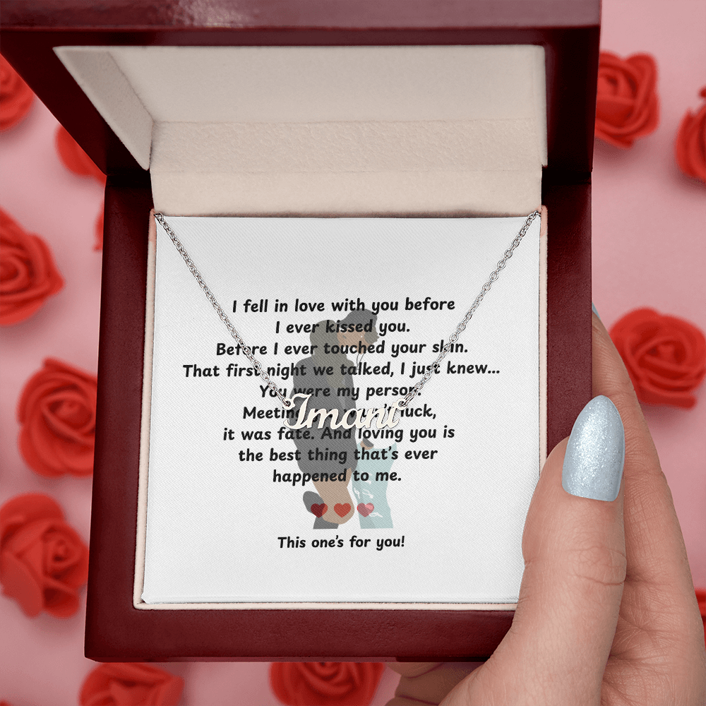 Personalized This One's For You Name Necklace