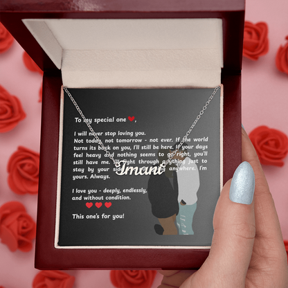 Personalized To My Special One Name Necklace