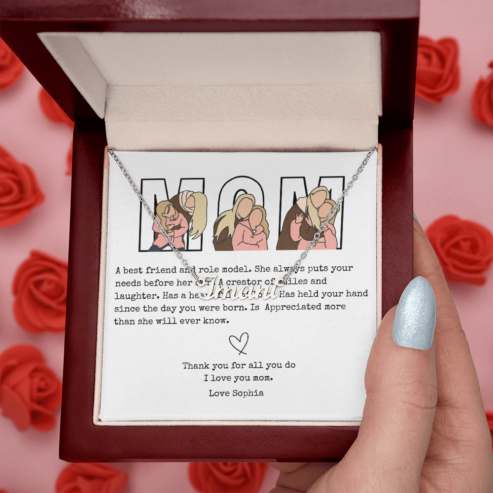 Personalized Mom Name Necklace