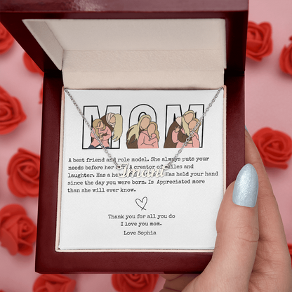 Personalized Mom Name Necklace
