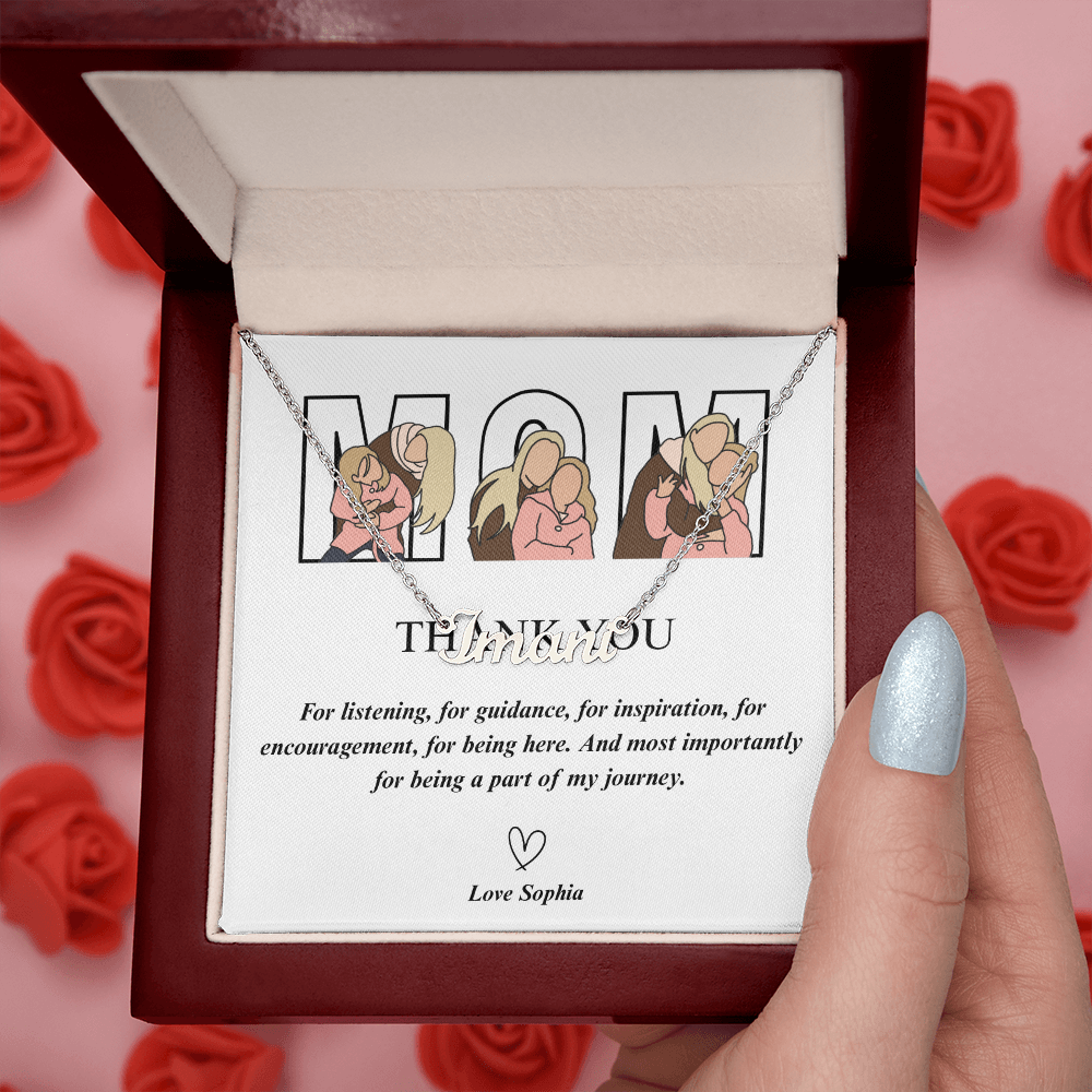 Personalized Mom Name Necklace