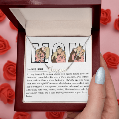 Personalized Mom Name Necklace