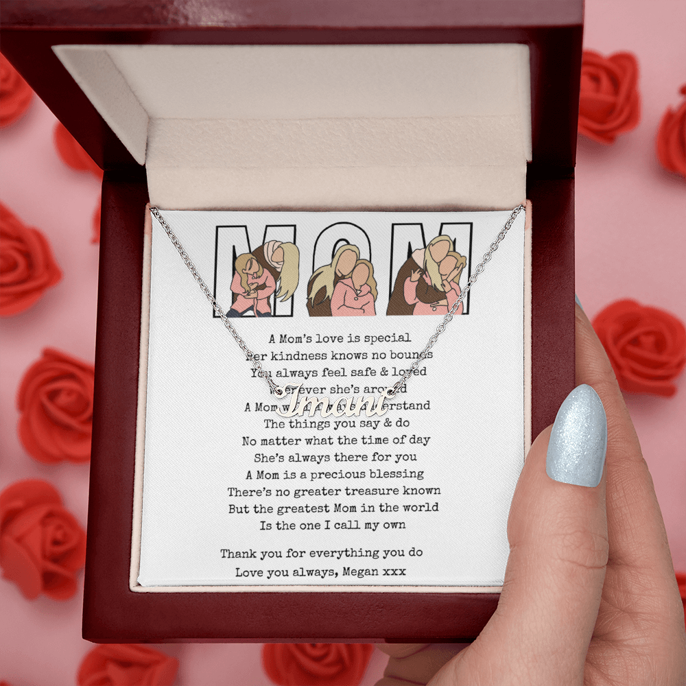 Personalized Mom Name Necklace