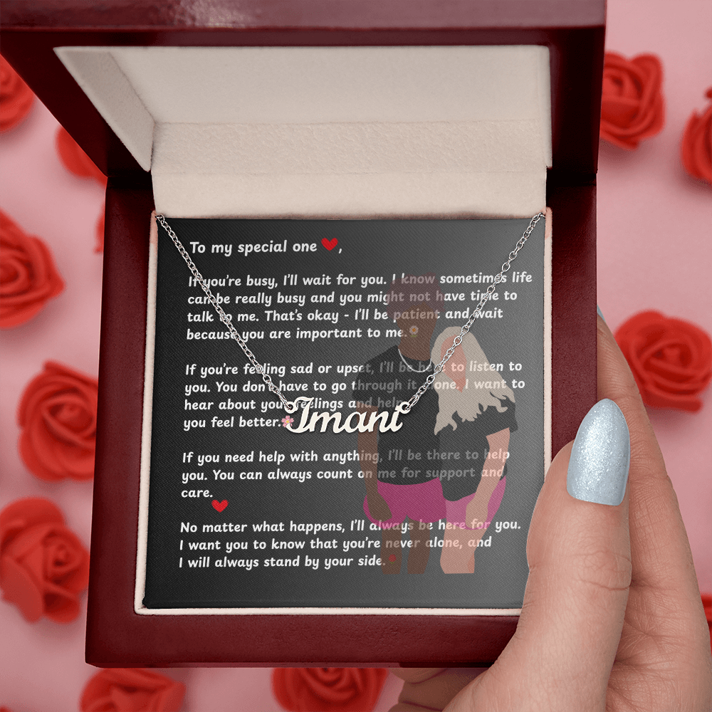 Personalized To My Special One Name Necklace