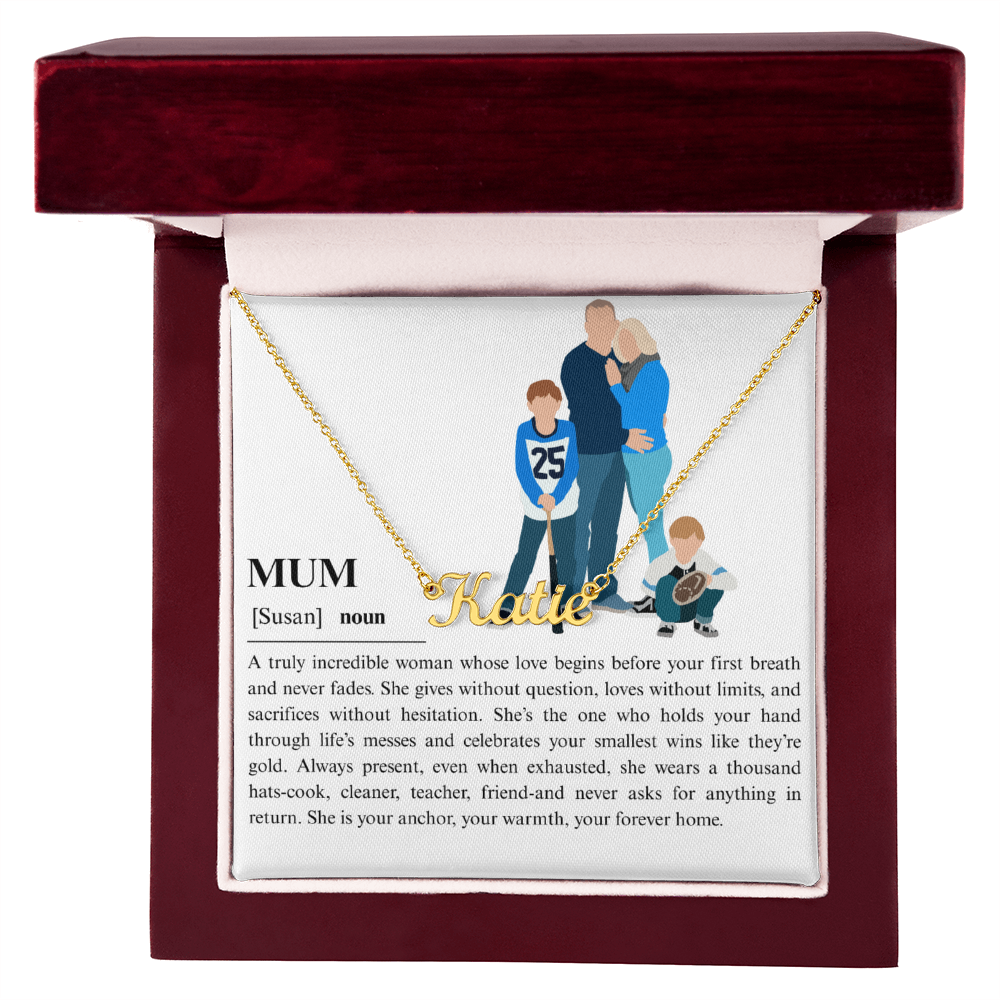 Personalized Mum Name Necklace