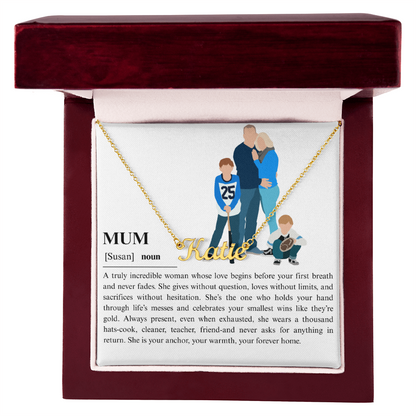 Personalized Mum Name Necklace