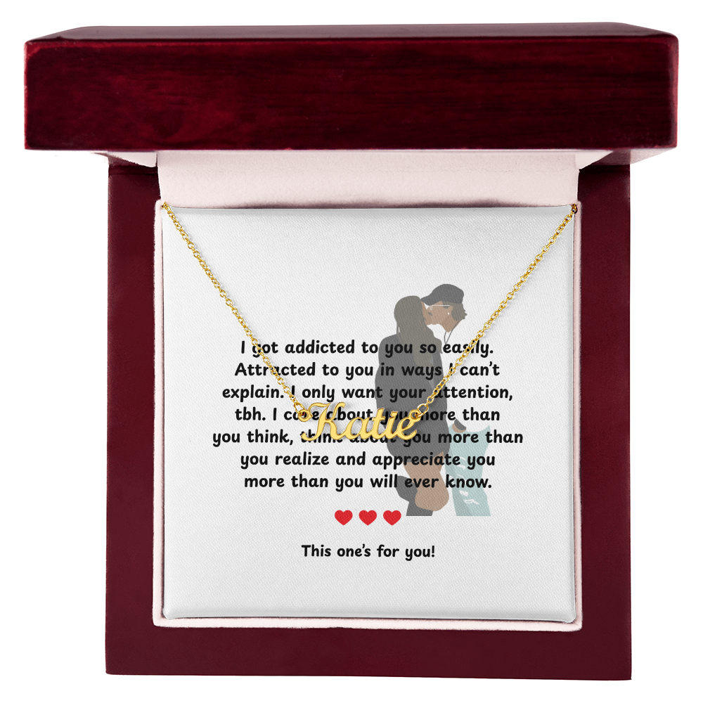 Personalized This One's For You Name Necklace