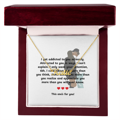 Personalized This One's For You Name Necklace