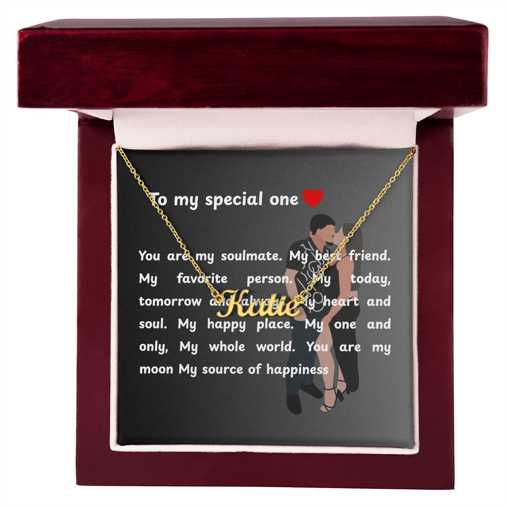 Personalized To My Special One Name Necklace