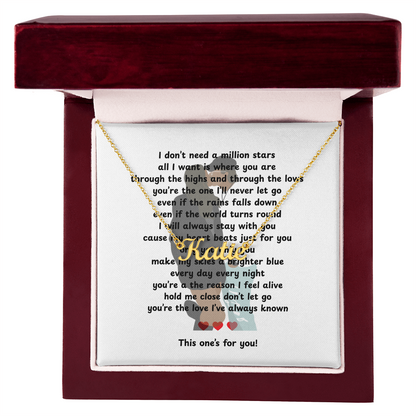 Personalized This One's For You Name Necklace